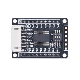 WatangTech MCP23017 I/O Expander Module - 16 GPIO Pins, I2C Interface, Onboard 3-Digit DIP Switch - Compatible with Raspberry Pi, Arduino, STM32 (3.3V/5V)