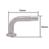 DERNORD Sanitary Hose Barb Pipe Fitting 0.75" Tri Clamp (25MM