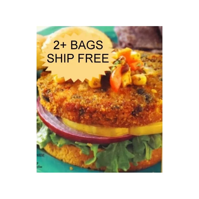 Unbranded QUINOA VEGGIE BURGER PATTY FREEZE DRIED-2+ BAGS SHIP FREE!
