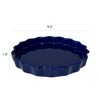Stoneware Pie Dish - 9.5" x 9.5" x 1.5", Deep