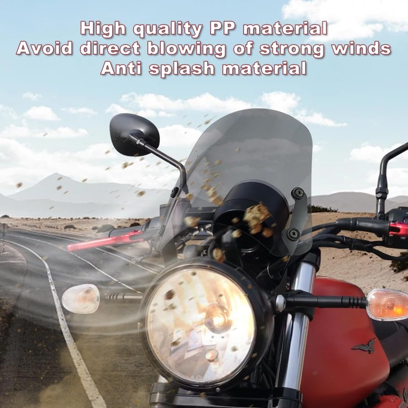 Xitomer Windshield Windscreen Compatible with Moto Guzzi V7 750 II