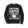 Vorsicht! Nappy Changer in Use - New Parents Sweatshirt
