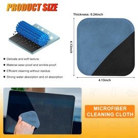 SuperKaKa Car Screen Cleaner- Vehicle Touchscreen Microfiber Cleaning Cloth, Touch Screens Clean Wipes Cars Interior Accessories for Auto Dashboard Display (Blue)