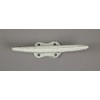 Set of 4 Weathered White Cast Iron Boat Cleat Wall