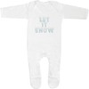 Azeeda 6-12 Month 'Let It Snow' Baby Romper Jumpsuit/Sleep Suit