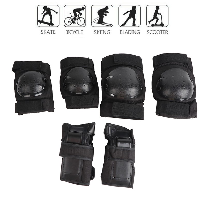 6 Pcs Adults Kids Knee Pads Elbow Pads Wrist Pads