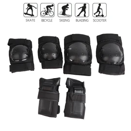 6 Pcs Adults Kids Knee Pads Elbow Pads Wrist Pads Set Protective Gear Set for Skating Skateboard Cycling