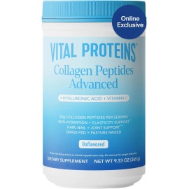 Vital Proteins Collagen Peptides Powder Advanced with Hyaluronic Acid & Vitamin 