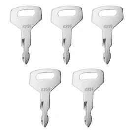 VGOL 5PCS K250 Ignition Keys Compatible with Case Mini Excavator Compatible with Kawasaki Loader Compatible with Kobelco Excavator