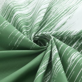 BESTRIPES Fabric Shower Curtain 78 Inches Long, Green and White Ombre Shower Curtains for Bathroom, Modern Decorative Bathroom Curtains, 72" W x 78" H