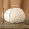 Lerchiyar Snowbaby Wool Acrylic Blend Long Pile Yarn,(Worsted) Warm and