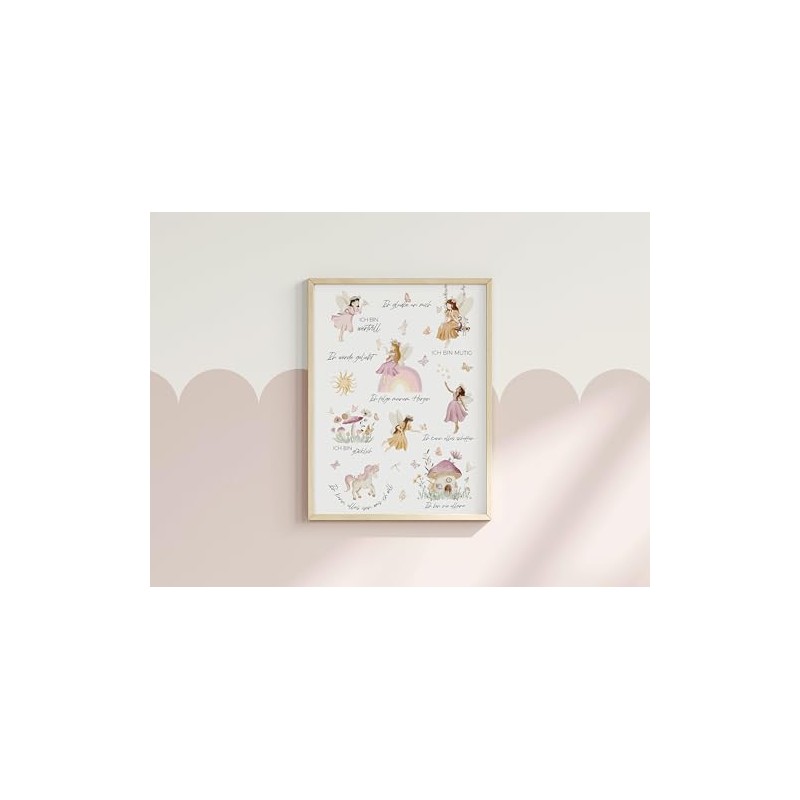 Affirmationsposter A4 | Affirmationen f√ºr Kinder | Bilder Kinderzimmer Deko