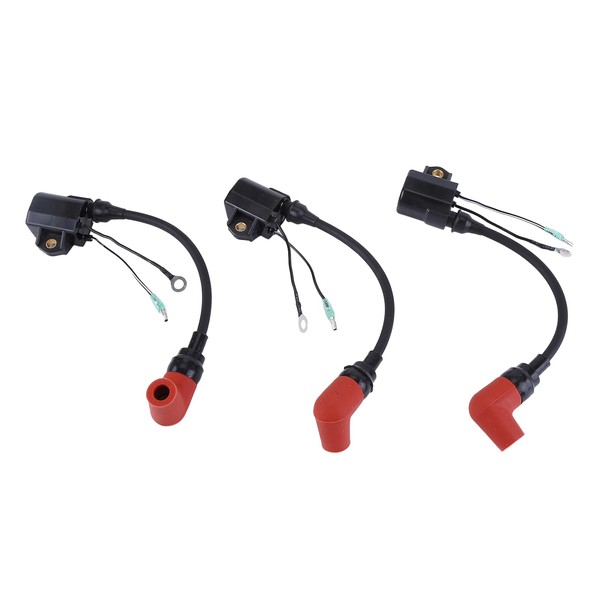 Dfuorty 3Pcs 2-stroke Outboard Ignition Coil Compatible for Yamaha B90