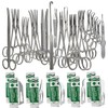 A2Z Stainless Steel 72 Pcs Veterinary Instruments Set Includes Kelly