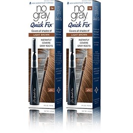 No Gray Quick Fix Instant Touch-Up para Raíces Grises (Paquete de 2, Café Claro) por No Gray