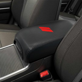 REMOCH for Dodge Charger Center Console Cover 2024 2023 2022 2021-2011 for Chrysler 300 2022-2015 Leather Armrest Cover Seat Console Box Lid Protector Interior Accessories (Carbon Fiber, Leather)