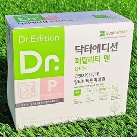 Dr. Fertility 셀러허브 식품 닥터에디션 퍼틸리티 맨 액티브 30포 (1개월분) Sellerhub Food Doctor Edition Fertility Man Active 30 Sachets (1 Month Supply)