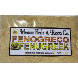 Mexican Herbs 4oz Fenogreco, Fenogreco en polvo, fenogreco molido, semillas de fenogreco 113g