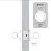 Lockly Door Knob Set Round Ball Style Passage Doorknob, Premium
