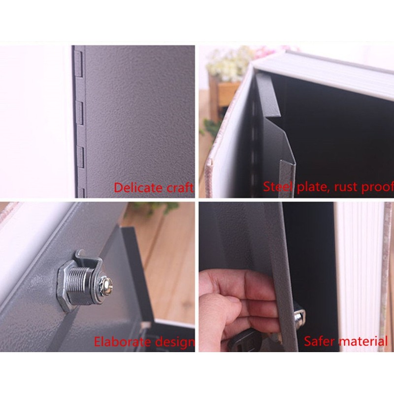 Medigy Money Safe Books Portable Hidden Safe Book with Combination