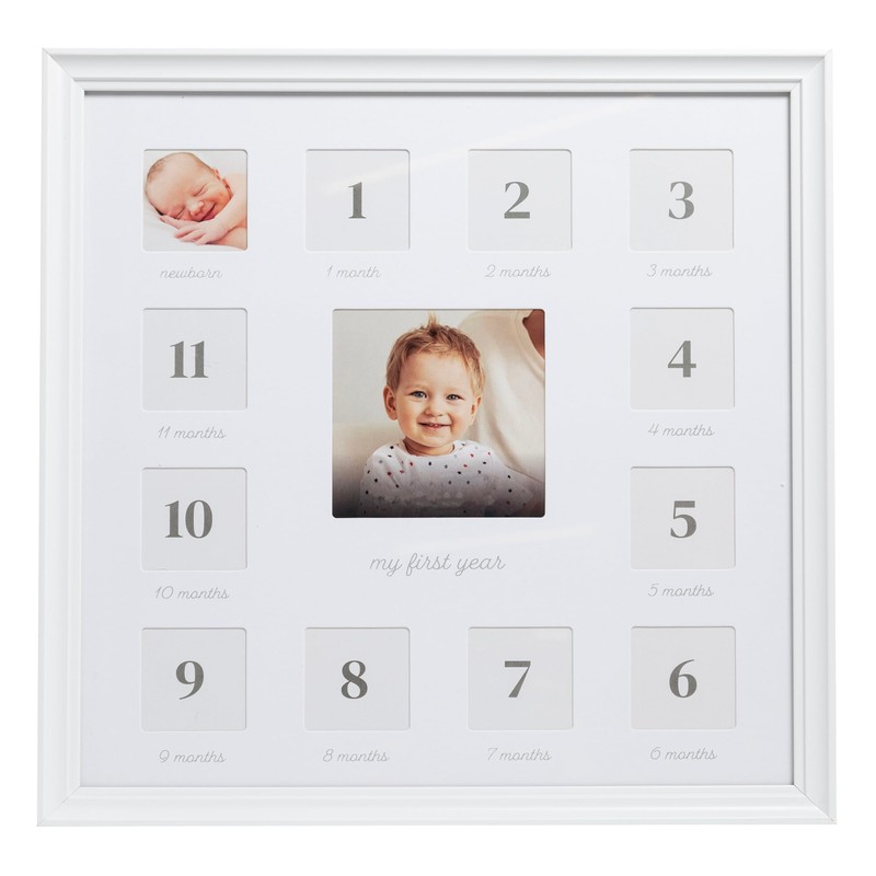 Little Blossoms Little Love First Year Frame, Baby's Twelve Months