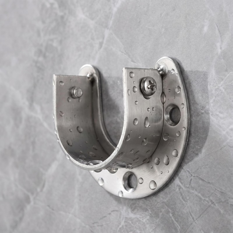 4 Pack Closet Rod Brackets, 1-1/4 Inch Heavy Duty Closet