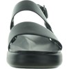 Naturalizer Womens Coast Platform Slingback Flat Sandal Black 8 W