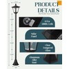 Seovix 70" Solar Lamp Post Lights Outdoor Waterproof IP65, Solar