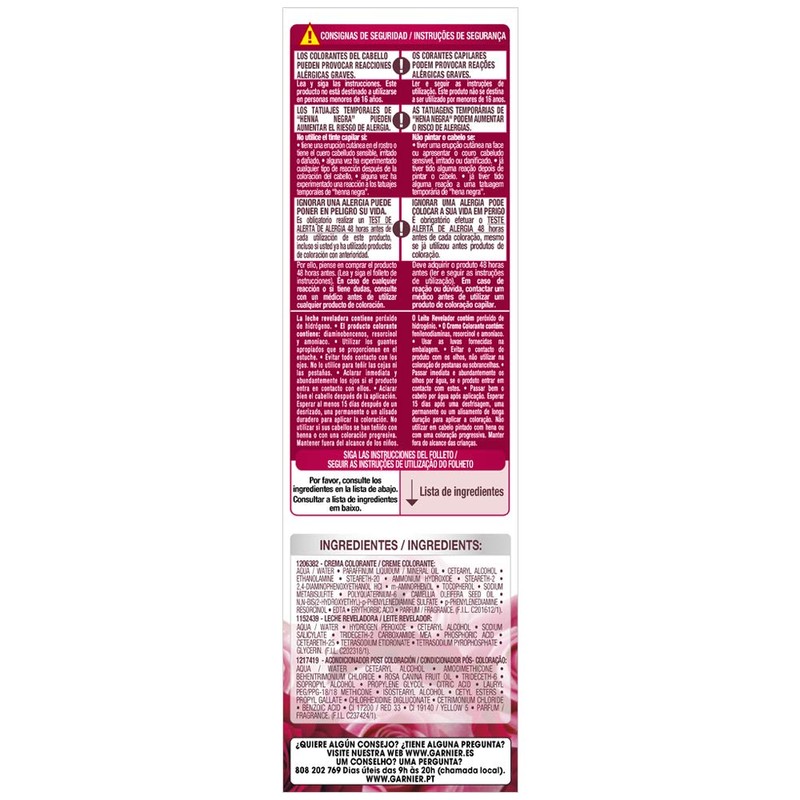Garnier Color Sensation Coloración Permanent E Intensa Reutilizable Con Bol
