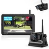 eRapta Wireless Backup Camera Magnetic: 5” Portable, 1-Min Install-Free Trailer