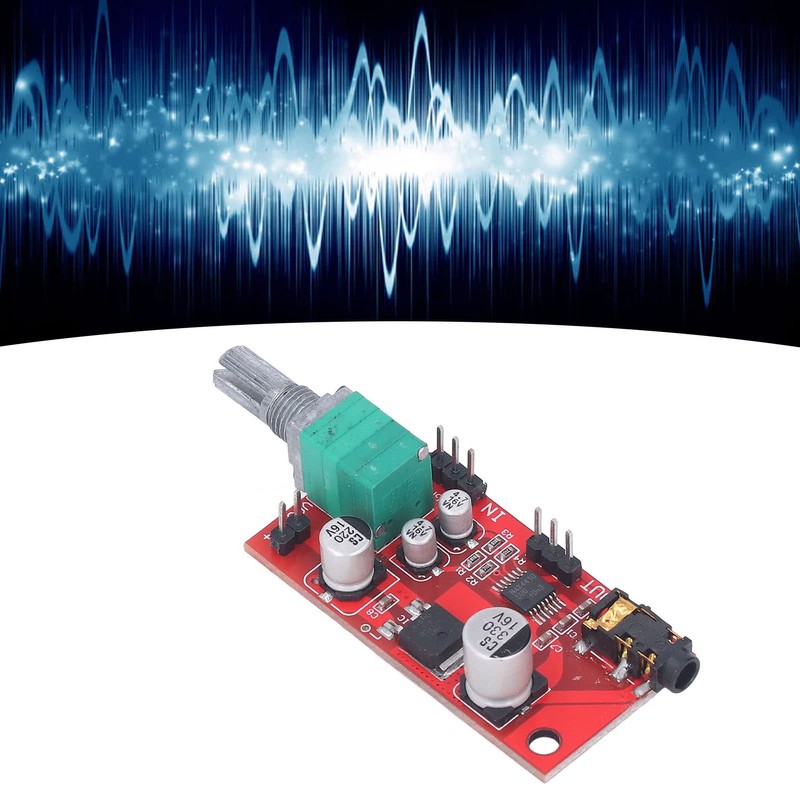 Headphone Preamp Module, Headphone Amplifier Board MAX4410 DC 3-12V 3.5mm