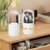 Oungy 2 PCS Makeup Brush Holder Organizer with Lid 360°