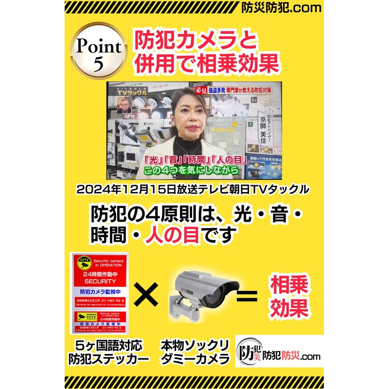 Security Stickers, Supports 5 Languages, Security Seal, Security Camera Sticker,