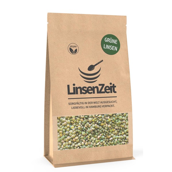 LinsenZeit Green Lentils 600g - Mountain Lenses - Puy Lenses