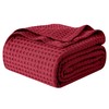 Elegant Comfort Premium 100% Cotton Waffle Blanket - Lightweight Breathable