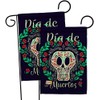 Ornament Collection Dia de Muertos Skeleton Garden Flag 2pcs Pack