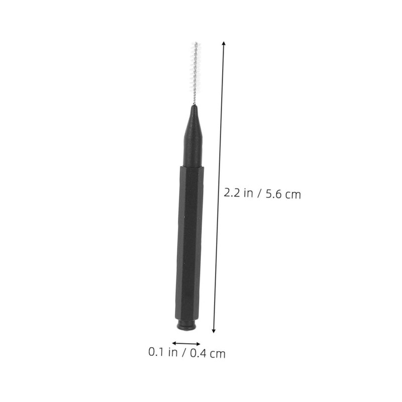 FOMIYES 60pcs Portable Eyebrow Brushes with Caps Mini Eyelash Applicators