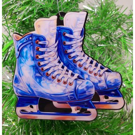Generic Blue Ice Skates Ornament