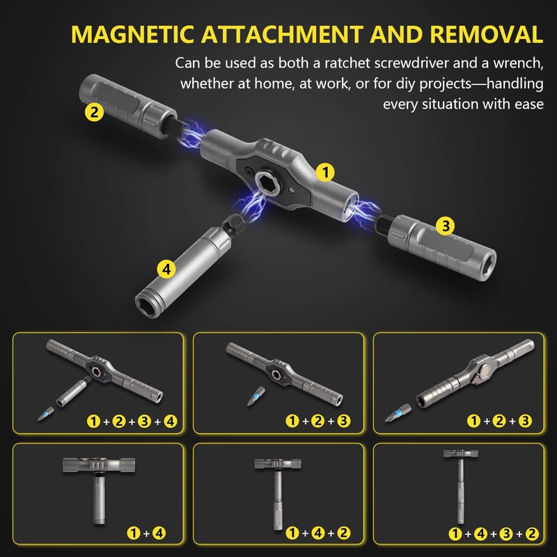 ELESULTRA Screwdriver Set 42 in 1 - Magnetic Screwdriver Sets,