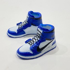 FIGLot MRA002: Mr. Figure 1/12 painted Blue White Sneakers for 6" Slim Body