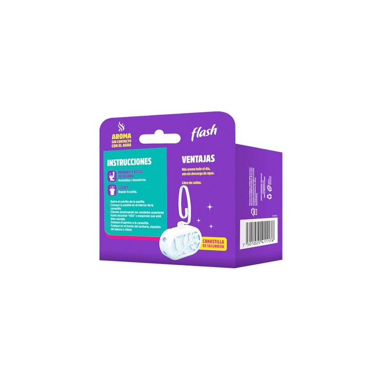 Flash Pastilla Sanitaria En Canastilla Lavanda 65gr
