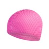 Speedo Unisex Bubble Active+ Swimming Cap | Textured Design, Pink/Purple,