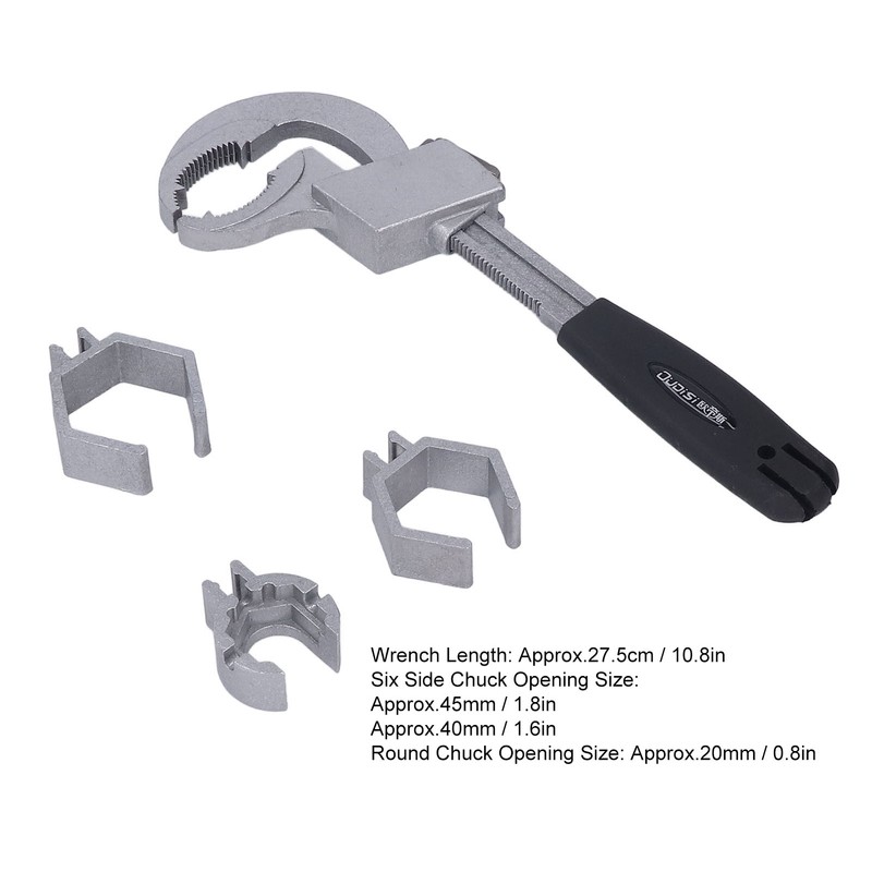 Multifunctional Bathroom Wrench Adjustable Wrench Repair Disassembly Tool for Faucet