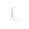 EAI London Shelf Brackets | White 125x75mm / 5x4 Inch