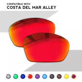 Oakley Wholesale POLARIZED Replacement Lenses for-Costa Del Mar Tuna Alley-Options - Ocean Blue-Polarized