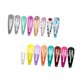 Ipetboom Luccky 80pcs Water Drop Shape Hair Clip Hair Pin for Girls Oil Drop Mixed Pattern