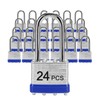 Padlocks with Same Key, LQYN 24 Pcs Laminated Keyed Padlock