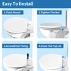 Round Toilet Seat 16.5'' with Toddler Seat Built in, Potty