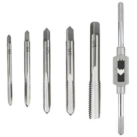 Bolt Extractor Screw Taps Set of 5 Ratchet Tap Holder T Shape for Break Bolts and Screws M3 M4 M5 M6 M8 Threading Tapping Hand Hand Hand Tapping Work