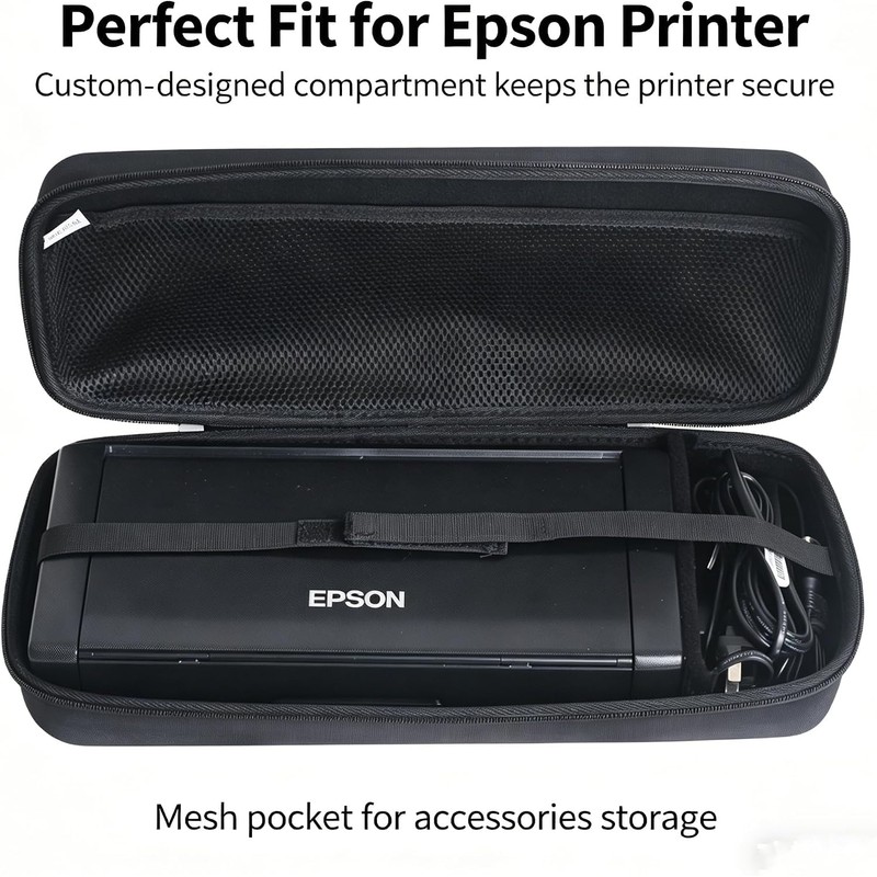Anleo Hard Travel Case for Epson Workforce WF-110 Wireless Mobile